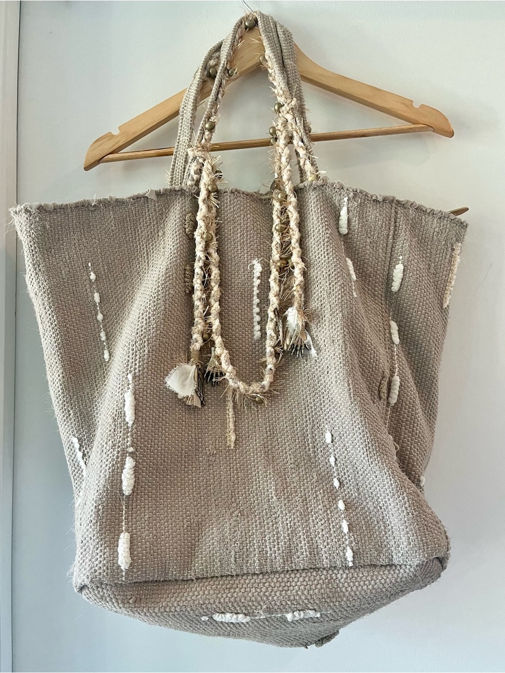RARE Ancient Greek Bag - Large Vasso Tote in Neutral / Natural - Picture 10 of 17